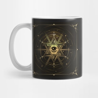 All Seeing Eye Masonic Symbol Esoteric Mug